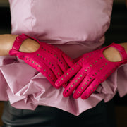 Rimini Hotpink Leather Gloves
