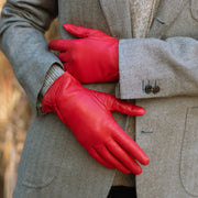 Vittoria Red Leather Gloves