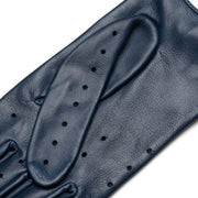 Trento Jeans Blue Leather Driving Gloves