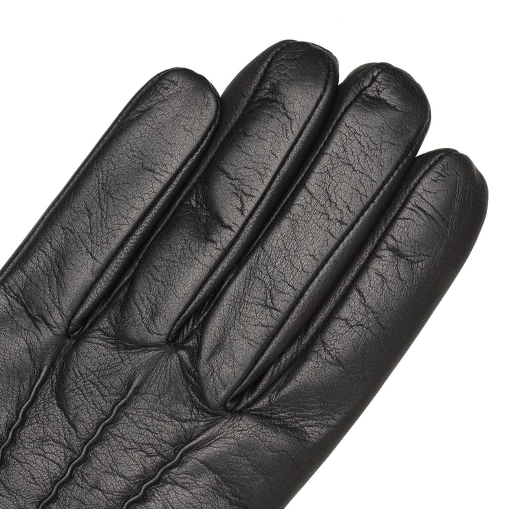 San Severo Black Leather Gloves