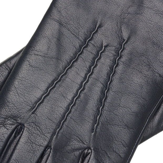 San Severo Blue Navy Leather Gloves