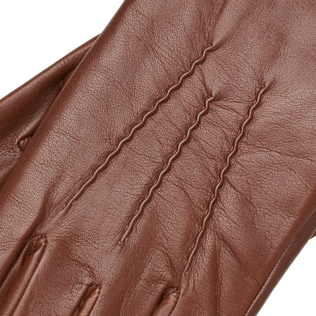 San Severo Saddle Brown Leather Gloves