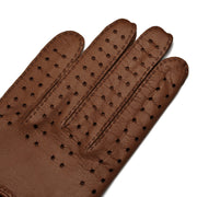 Monza Saddle Brown Driving Gloves