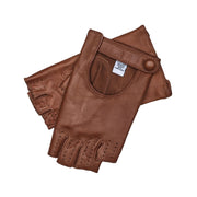 Siracusa Saddle brown LEATHER DRIVING GLOVES