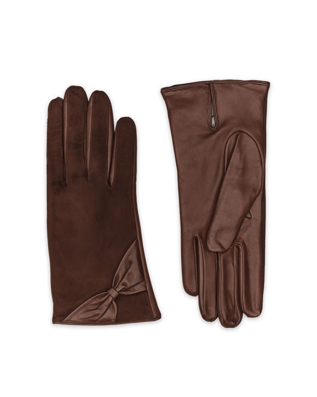 Vittoria Taupe Leather gloves