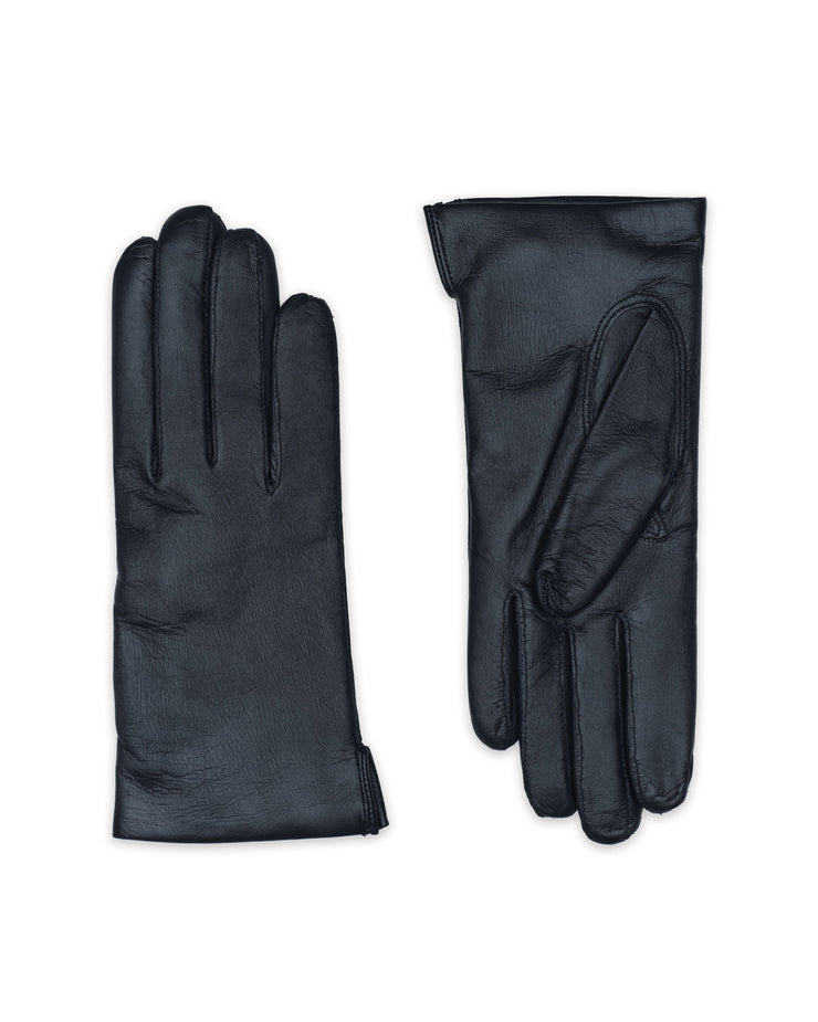Modica Touch Blue navy Leather Gloves