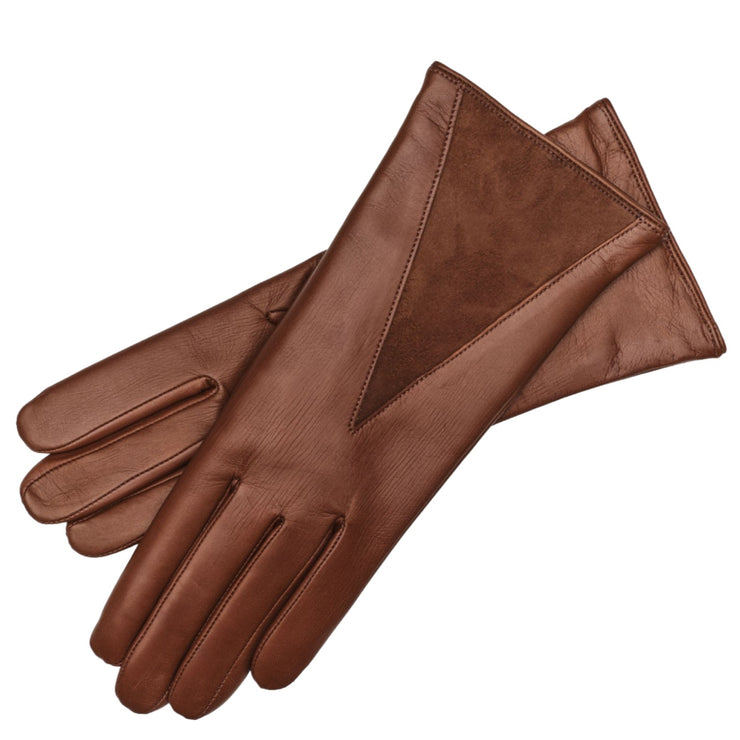 Florence Saddle brown Leather Gloves Glove Gallery Florence Saddle brown Leather Gloves Glove Gallery