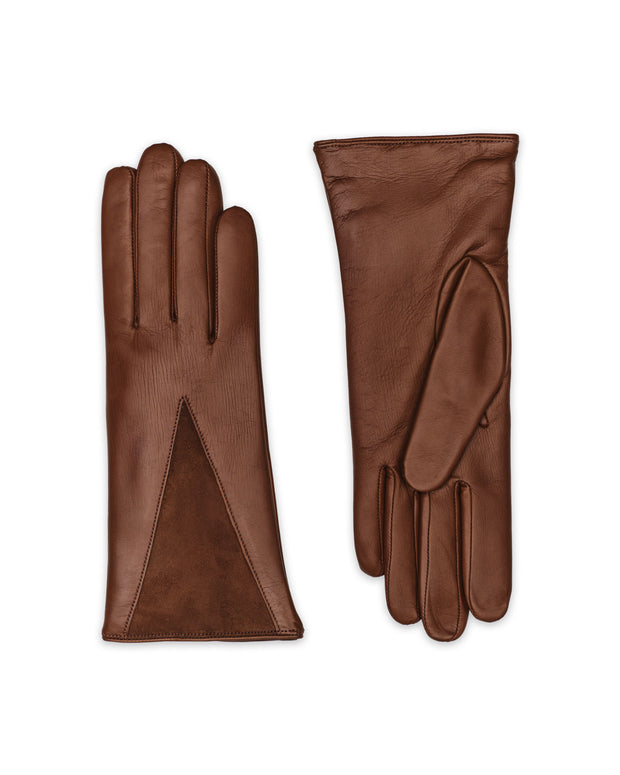 Florence Saddle brown Leather Gloves
