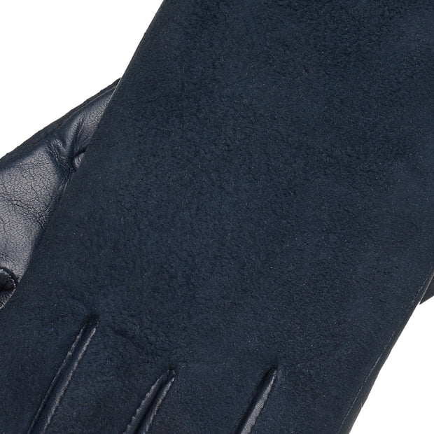 Vittoria Blue Navy Leather Gloves