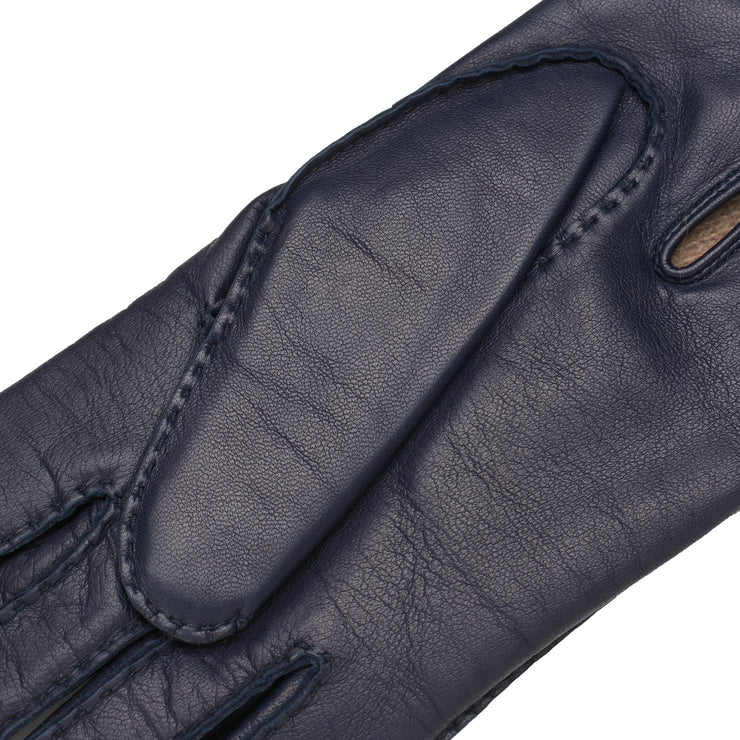Portici Blue Navy Leather Gloves