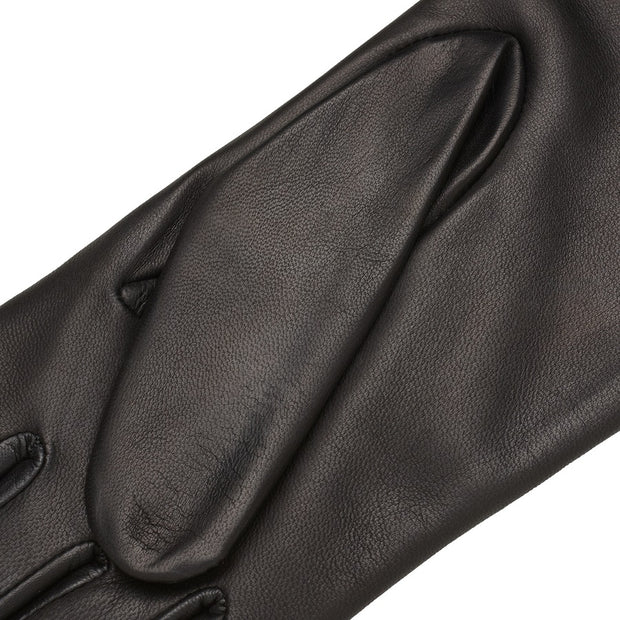 Necchi Black Leather Gloves