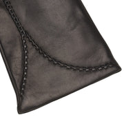 Necchi Black Leather Gloves