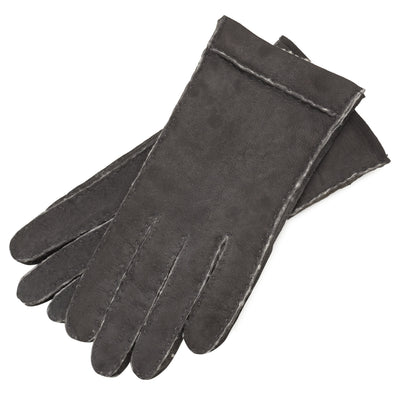 Wellington Mid Grey Shearling Gloves
