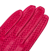 Vernazza Hot Pink Leather Gloves