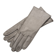 SHIELD & STYLE GREY LEATHER GLOVES