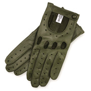 Messina Verde Leather Driving Gloves
