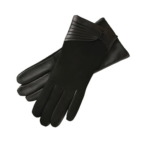 Varese Black Suede Leather Gloves