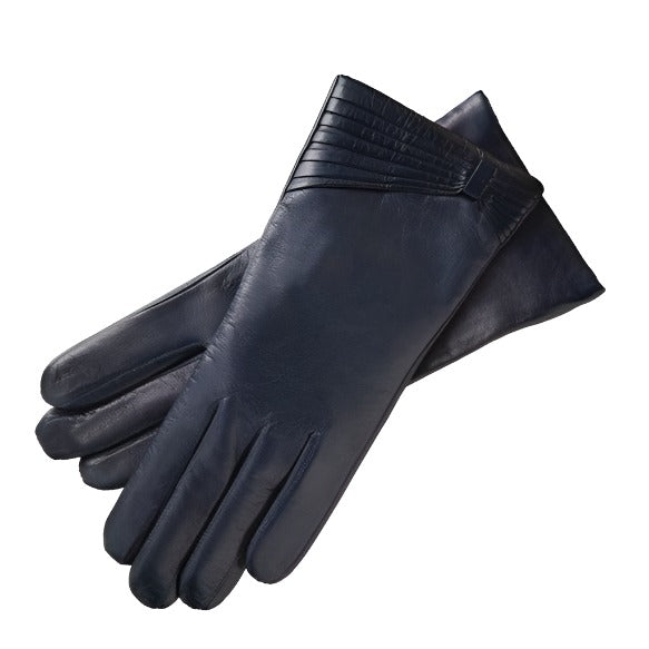 Varese Blue navy Nappa Leather Gloves