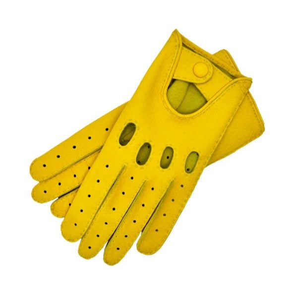 Rome Yellow Deerskin Driving Gloves