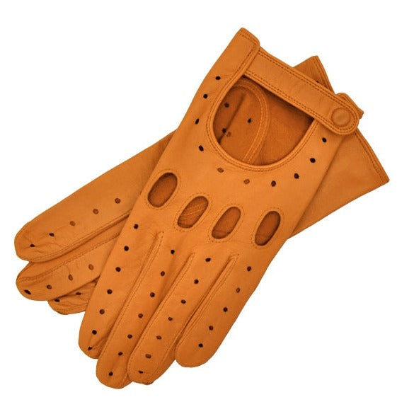 Messina Ocre Leather Gloves