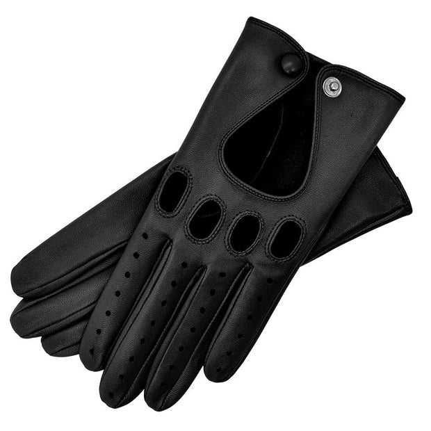 Aprilia Black Leather Gloves