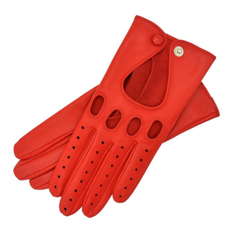 Aprilia Red Leather Gloves