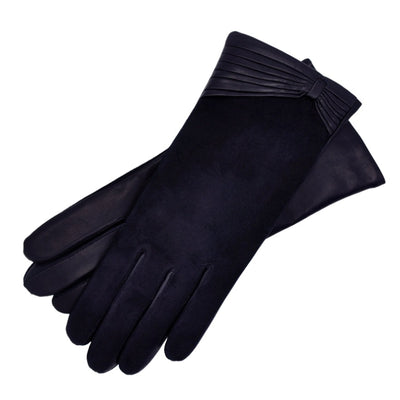 Varese Blue navy Suede Leather Gloves