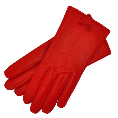 Milano Red Leather Gloves