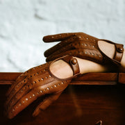 Rimini Saddle Brown Leather Gloves