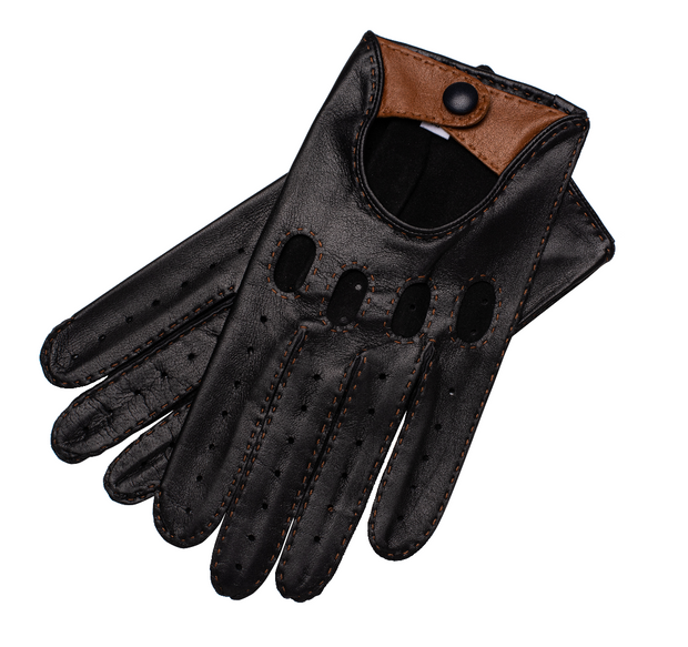 Rome Blue and Camel driving gloves