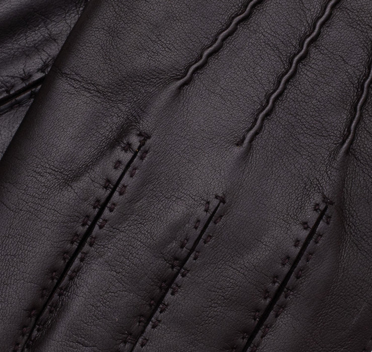 Treviso Dark Brown Leather Gloves