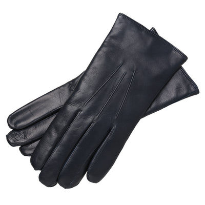 Benevento Navy Blue Leather gloves