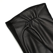 Sassari Black Leather Gloves