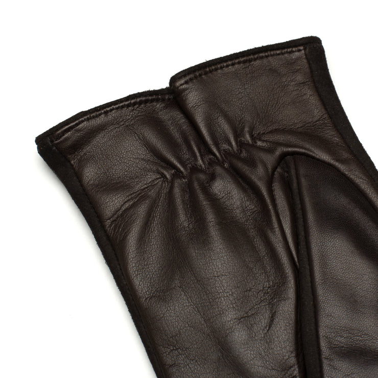 Sassari Dark Brown Leather Gloves