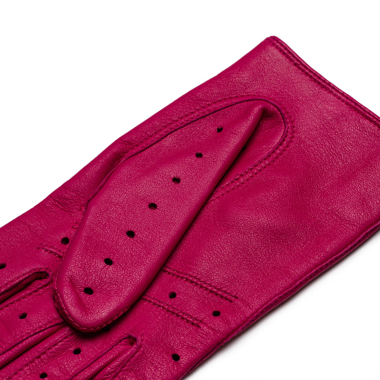 Messina Hot Pink Leather Gloves