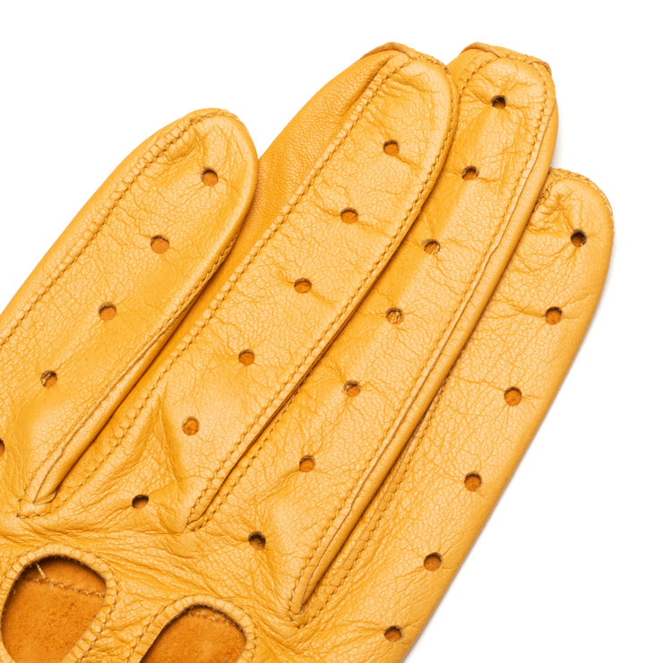 Messina Yellow Leather Gloves