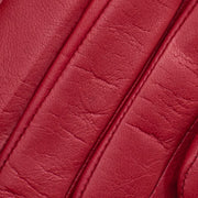 Marsala Dark Red Leather Gloves