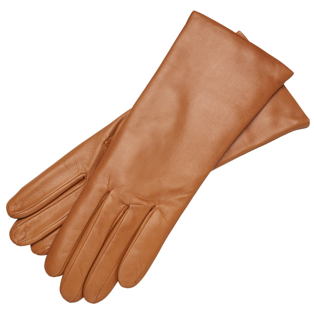 Marsala Camel Leather Gloves