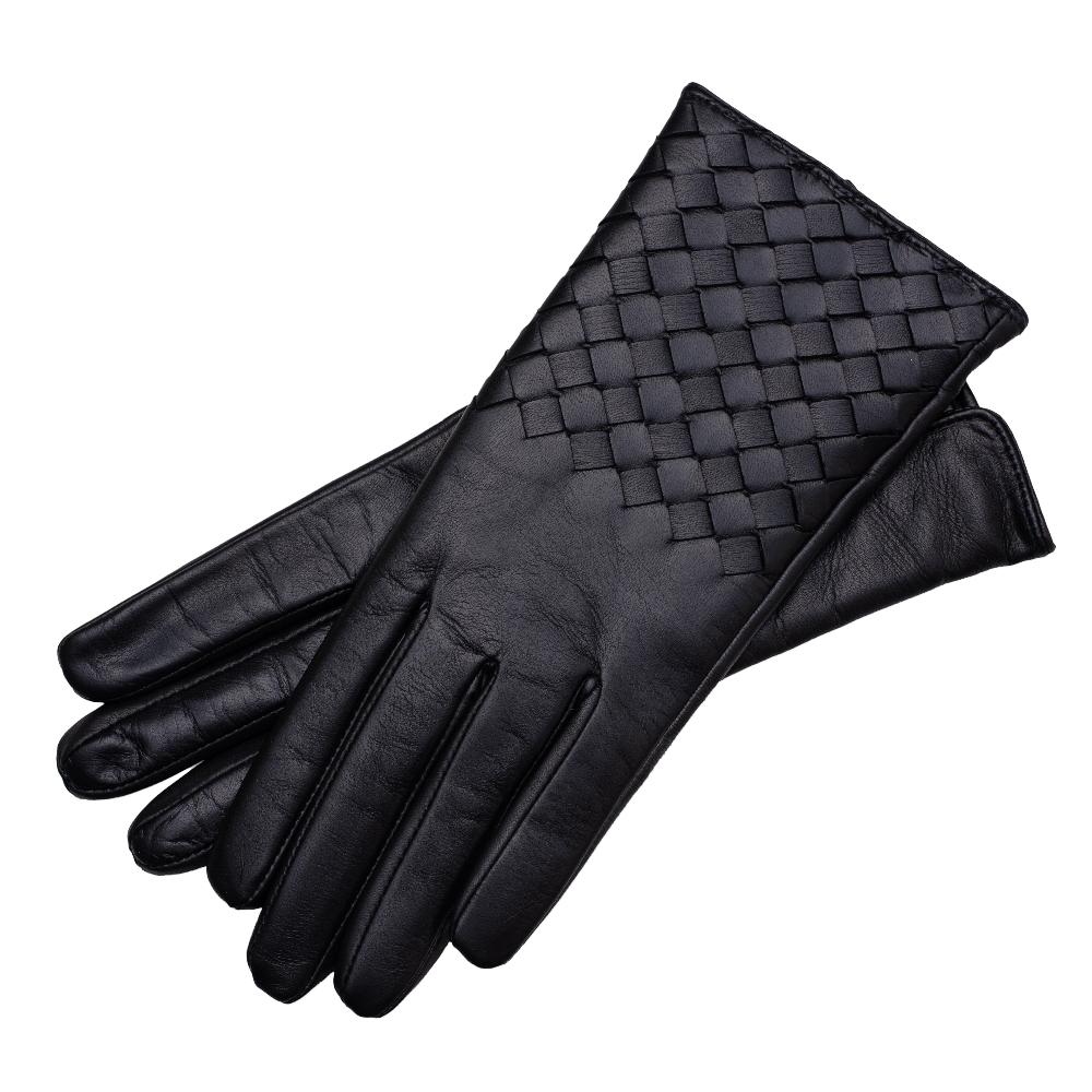 cvtvlist CROSS LEATHER GLOVES '25 ブラック Kombi Women's Criss Cross Leather Glove | Mark's