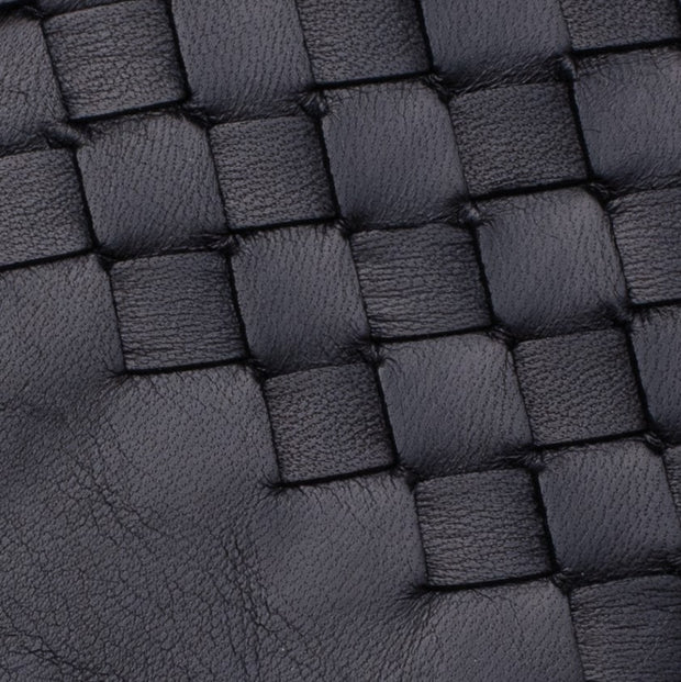 Trani Black leather gloves