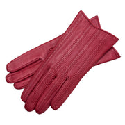 Pavia Dark Red Leather Gloves