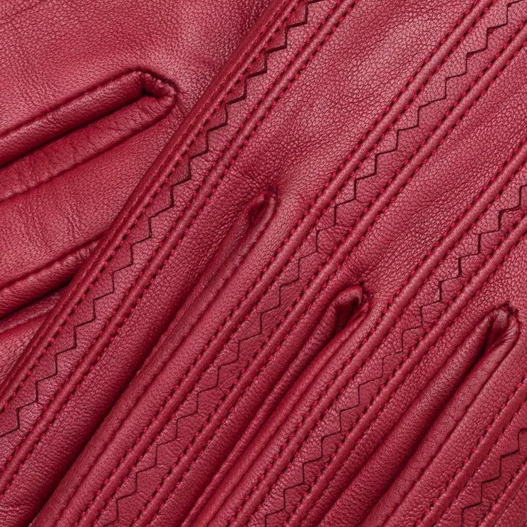 Pavia dark red leather gloves
