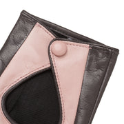 Livorno Grey and Rose Leather Gloves