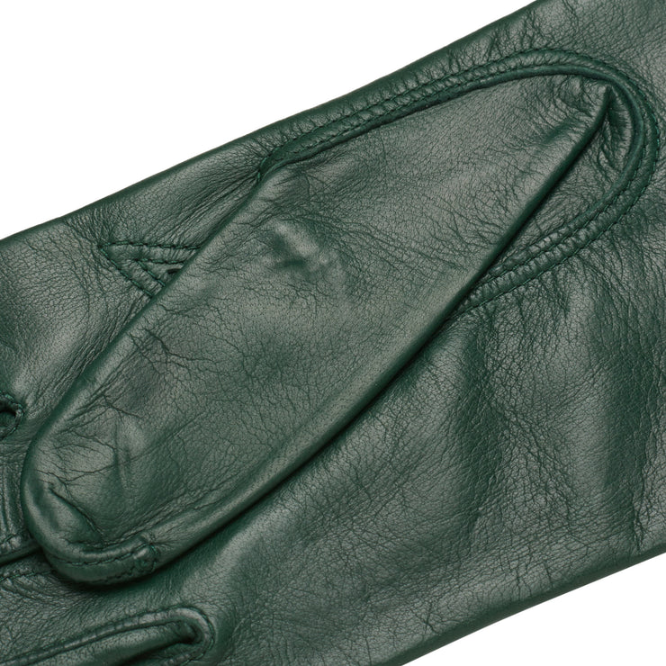 Vernazza Green leather gloves