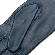 Vernazza Jeans Blue Leather Gloves
