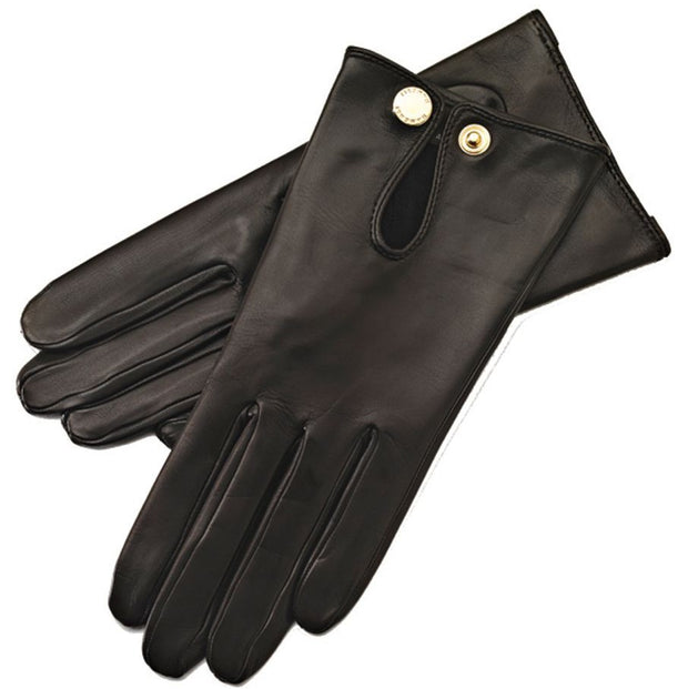 Audrey Nappa Noir Leather Gloves