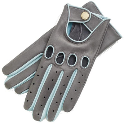 Charlotte Nappa Gris Leather Driving Gloves