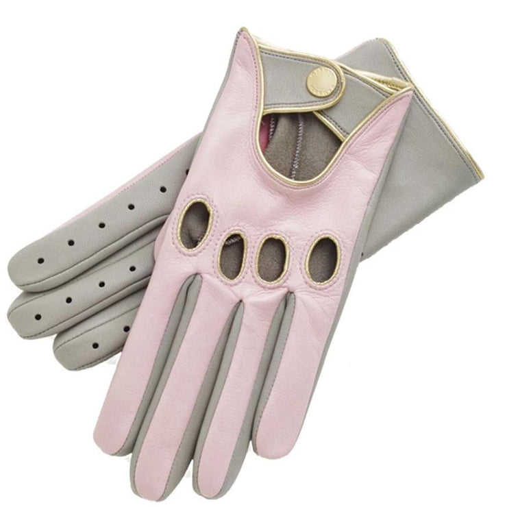 Charlotte Nappa Rose Leather Driving Gloves