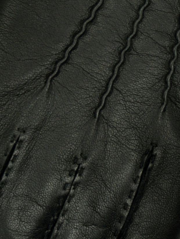 Treviso Black Leather Gloves