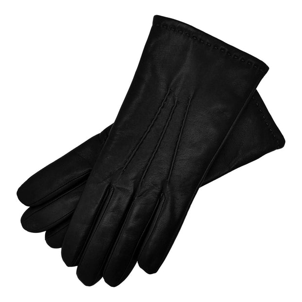 Cremona Black leather gloves